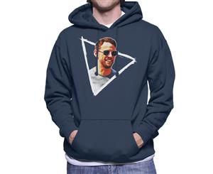 Jenson Button Sunglasses Monaco GP 2017 Men's Hooded Sweatshirt - Navy Blue