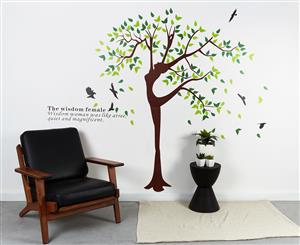 Large Female Tree Wall Decal