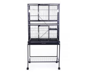 Large Space Cage on Wheels for Birds Parrot