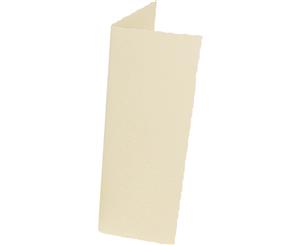 Paperwave Cascade Cards - Slim (21.1 x 7.5cm) - Deckled Ivory - Pack of 25