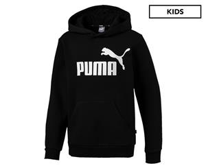 Puma Boys' Essential Logo Fleece Hoodie - Cotton Black