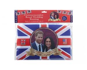 Royal Couple 20ft Bunting With 10pcs 12 X 8 Inch Flags