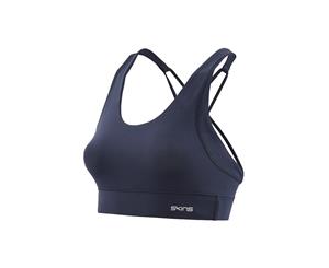 SKINS DNAMIC SOFT WOMENS SPORTS BRA NAVY