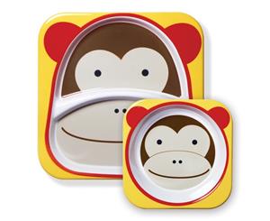 Skip Hop Zoo Tableware Melamine Bowl Plate Set Monkey