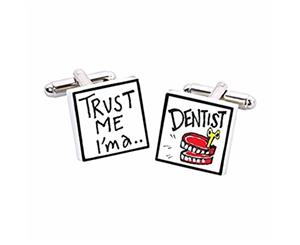 Sonia Spencer bone china Trust Me I'm A Dentist Cufflinks