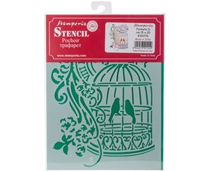 Stamperia Stencil D 7.87&quotX5.91"-Little Cage