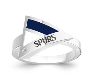 Tottenham Hotspurs FC Diamond Ring For Women In Sterling Silver Design by BIXLER - Sterling Silver