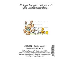 Whipper Snapper Cling Stamp 4 Inch X6 Inch Easter March