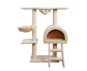 100cm Multi Level Cat Scratching Post - Beige