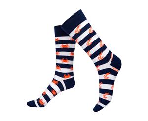 2 pairs - Oddzeez Fun Odd Socks - Combed Cotton - 'Seafood Socktail'