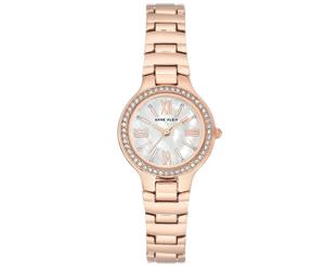 Anne Klein Swarovski Crystal Accents Rose Gold Ladies Watch - AK3194MPRG