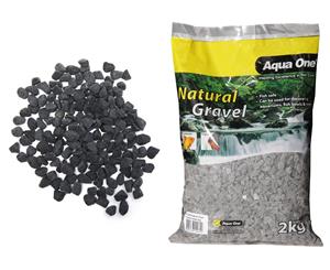 Aqua One Natural Gravel Phantom Black 2kg