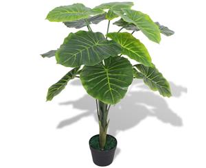 Artificial Taro Plant with Pot 70cm Green Home Dcor Fake Floral