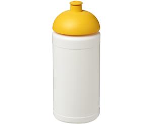 Baseline Plus 500Ml Dome Lid Sport Bottle (White/Yellow) - PF2813