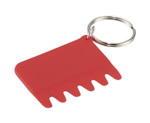 Bullet Silicone Keyboard Brush And Key Ring (Red) - PF1717