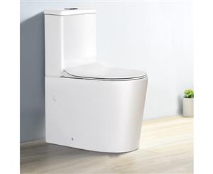 Cefito Toilet Suite Back to Wall Soft Close Seat Cover Ceramic Bathroom WELS