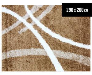 Chicago 290x200cm Gentle Curves Rug - Light Beige