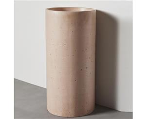 Concrete Nation Column Como Basin - Cocoa Column