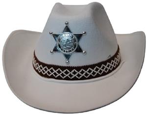 Cowboy Hat White Feltex