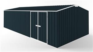 EasyShed D7538 Tall Truss Roof Garden Shed - Mountain Blue