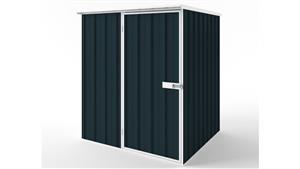 EasyShed S1515 Flat Roof Garden Shed - Mountain Blue