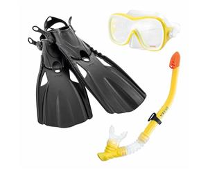 Intex Sport Set Swimming Fins Snorkel & Goggle Mask Diving Flippers Kids 8y+