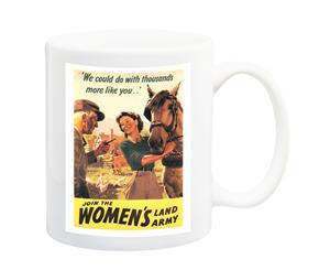 Join The Womens Land Army Poster Mug - 11 Fluid Oz