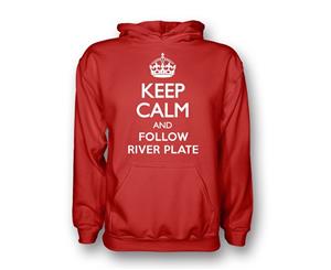 Keep Calm And Follow River Plate Hoody (red)