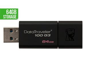 Kingston 64GB DataTraveler 100G3 USB 3.0 Flash Drive