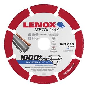 Lenox 100 x 16 x 1.3mm Metal Max Diamond Blade