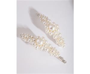 Lovisa Pearl Cluster Hair Clip 2 Pack