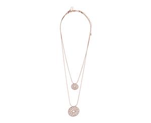 Lovisa Rose Gold Double Row Circle Diamante Necklace