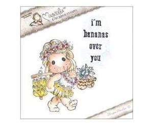 Magnolia - Lovely Duo's Cling Stamp 6.5In. X4in. Package - I'm Bananas Over You