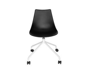 Moon Desk Chair - Black and White