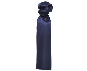 Premier Scarf - Ladies/Womens Plain Business Scarf (Navy) - RW1147