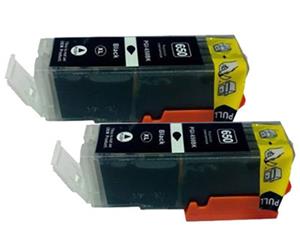 Pro Colour PGI-525 Inkjet Cartridge For Canon Printers - Pigment Black 2-Pack