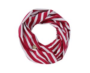 Regatta Womens/Ladies Shaila Striped Jersey Scarf (Dark Cerise Stripe) - RG4554