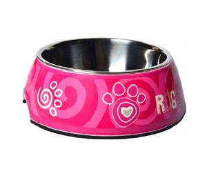 Rogz Bubble Bowl Pink Paws