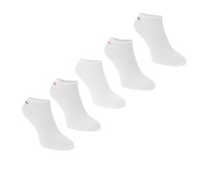 Slazenger Women Trainer Socks 5 Pack Ladies - White