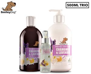 Smiley Dog Chamomile & Lavender Large Trio Pack 500mL