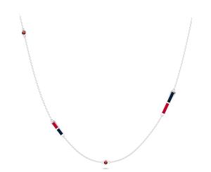 St Louis Cardinals Ruby Chain Necklace For Women In Sterling Silver Design by BIXLER - Sterling Silver