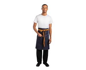 Whites Bistro Apron Blue Denim - 1000 x 900mm