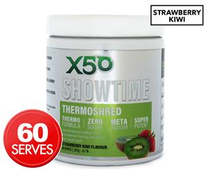 X50 Showtime Thermoshred Powder Strawberry Kiwi 322g