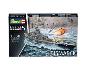 Battleship Bismarck Ship (Revell) 1350 Scale Level 5 Model Kit