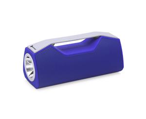 Bluetooth V5.0 Portable Speaker Led Flash Light Torch Usb Aux Blue