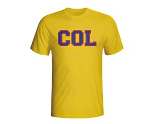 Colombia Country Iso T-shirt (yellow)