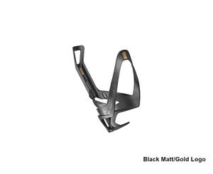 Elite Rocko Carbon Bottle Cage - Black Matt w. Golden Logo