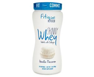 Fitique Nutrition Skinny Whey Isolate + Collagen Protein Powder - Vanilla Macaron 500g