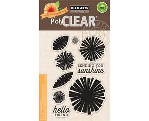 Hero Arts Clear Stamps 4&quotX6"-Color Layering Graphic Flowers