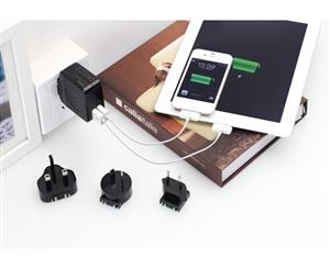 Huntkey TravelMate D204 Multi Plugs USB Wall Charger Adapter